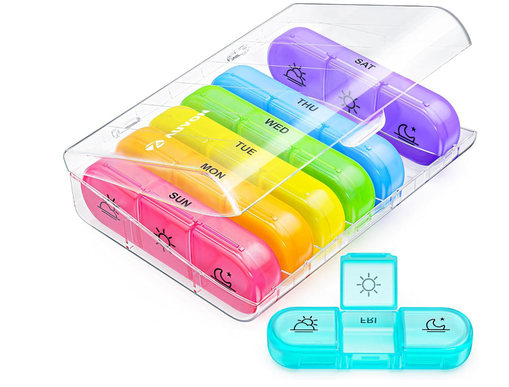 7 Day Pill Box Weekly Dispenser Container Tablet Daily Case Medicine Organizer