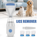 Electric Vacuum Head Nit Anti Lice Comb Brush Pet Dog Flea Filter Remover Tool