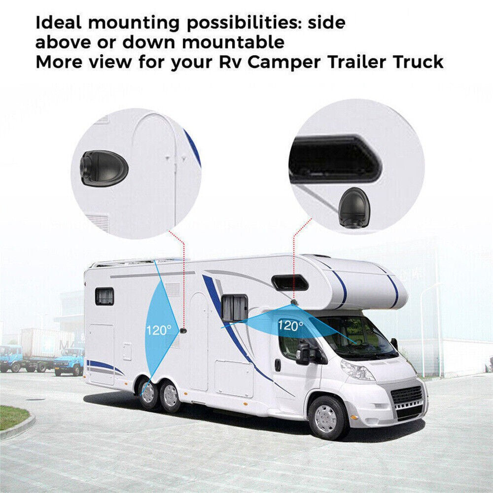 4PIN Forward/Side View Camera CCD IR LEDs Night Waterproof 9-24v Truck Caravan