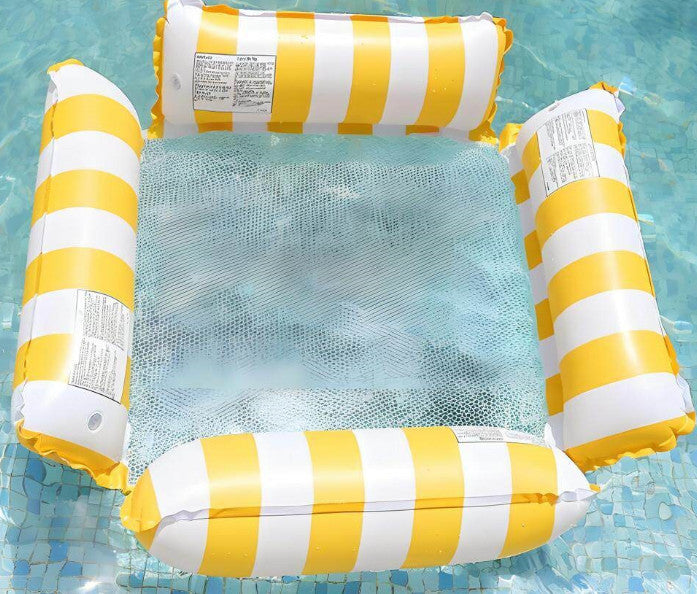 Inflatable Water Floating Lounge Chair Portable Mesh Pool Float Hammock