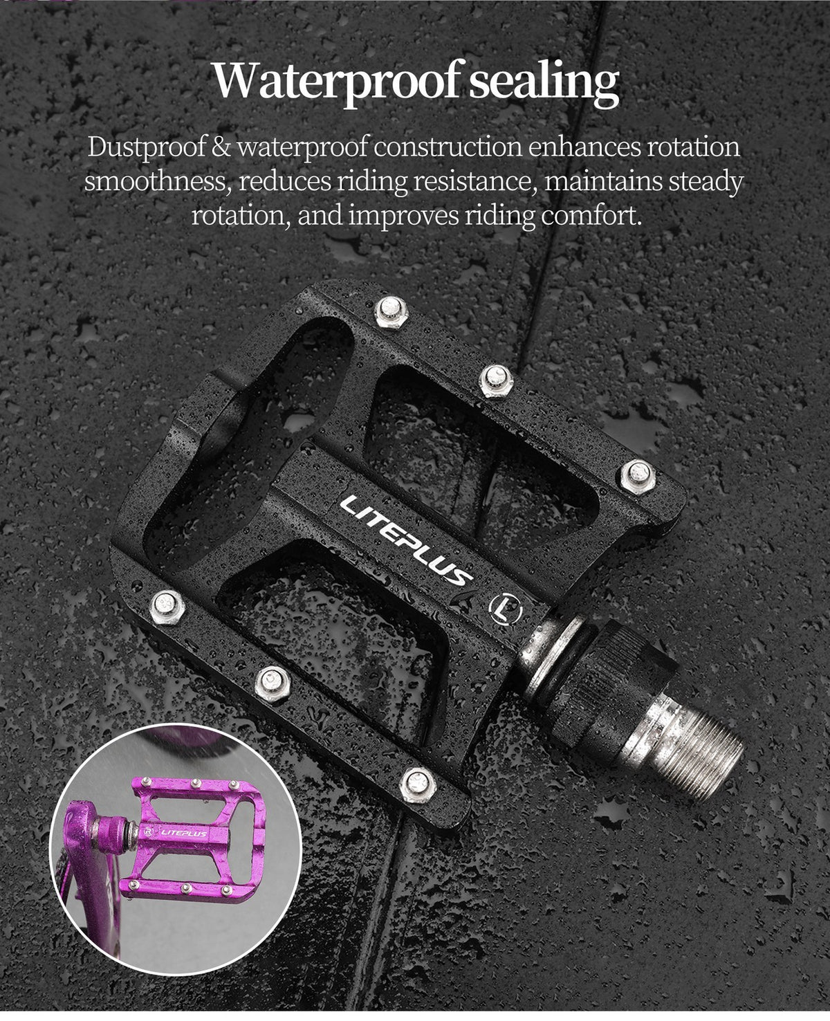 Folding Bike Pedals Quick Release Alloy Pedals Triple Bearings