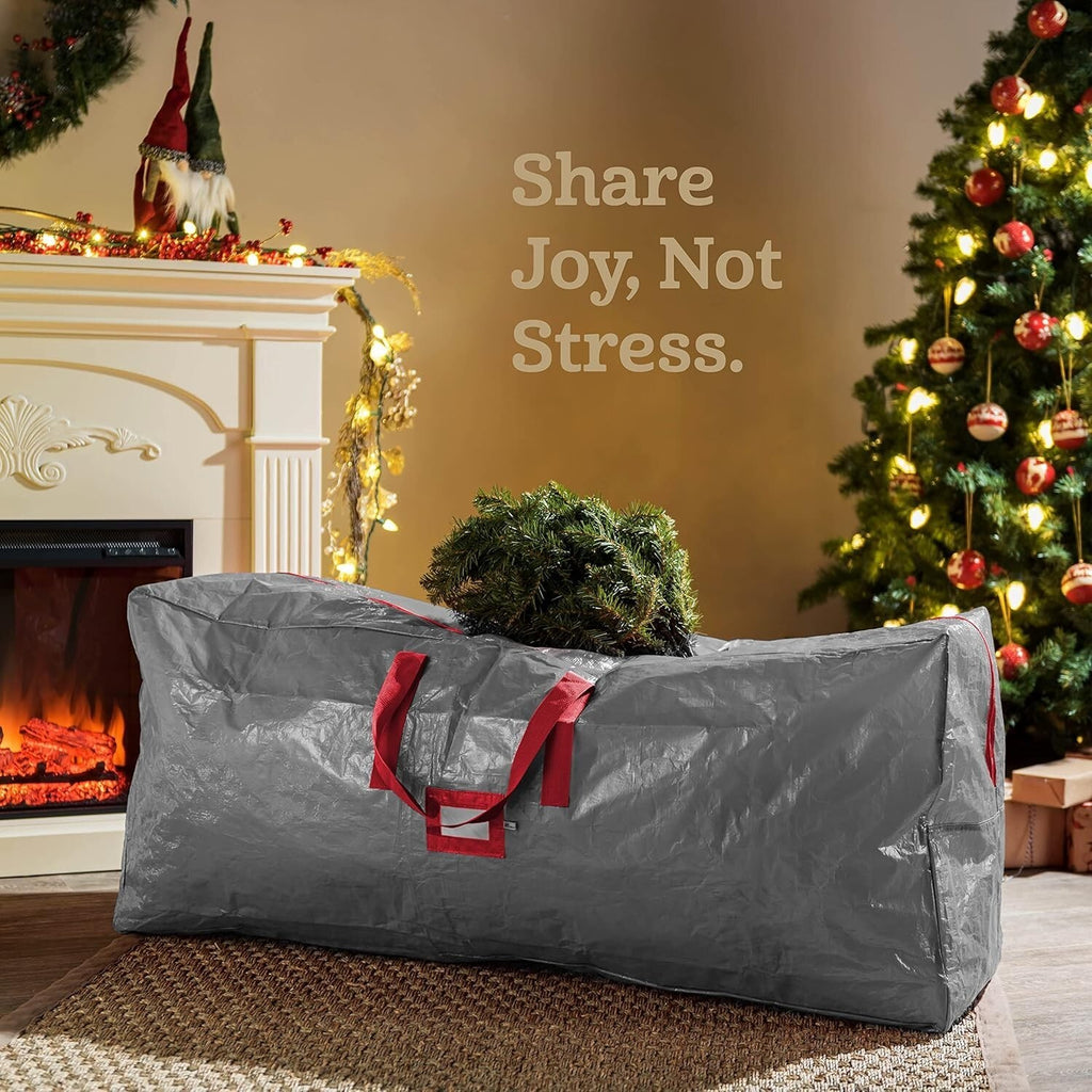Christmas Tree Storage Bag - Fits 7.5FT. Tall. Durable Reinforced Carry Handles.
