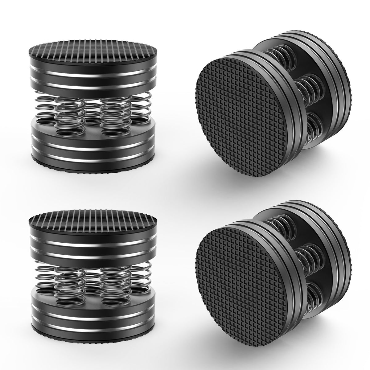 4pcs HiFi Audio Speaker Turntable Isolation Feet AMP Spring Shock Absorber Pads