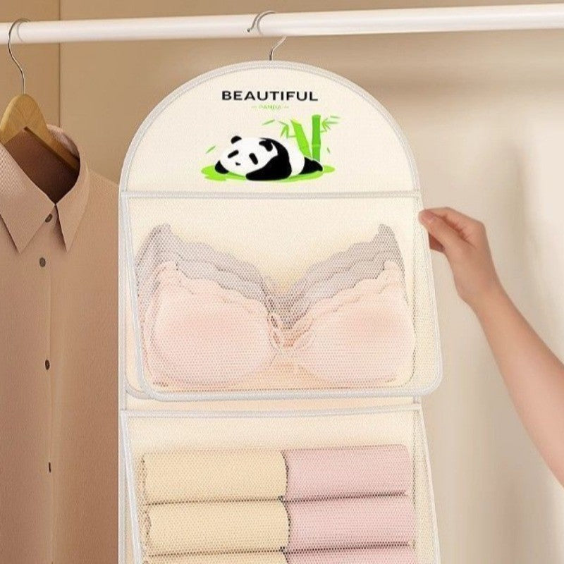 Underwear Sock Bra Organizer Mesh Storage Bag Closet Hang Holder Dormitory Home