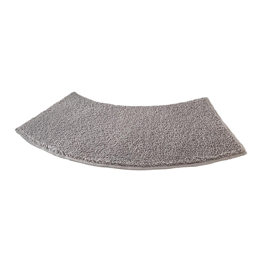 Curved Shower Mat Bathroom Mat Non-Slip Foot Rug Plush Bath Mat Curved Bath Mat