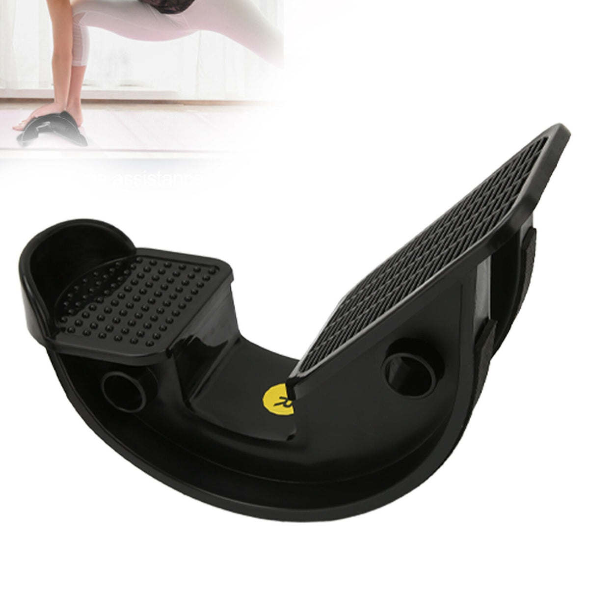 Calf Stretcher Black Ankle Stretch Foot Rocker Achilles Tendon Support UK
