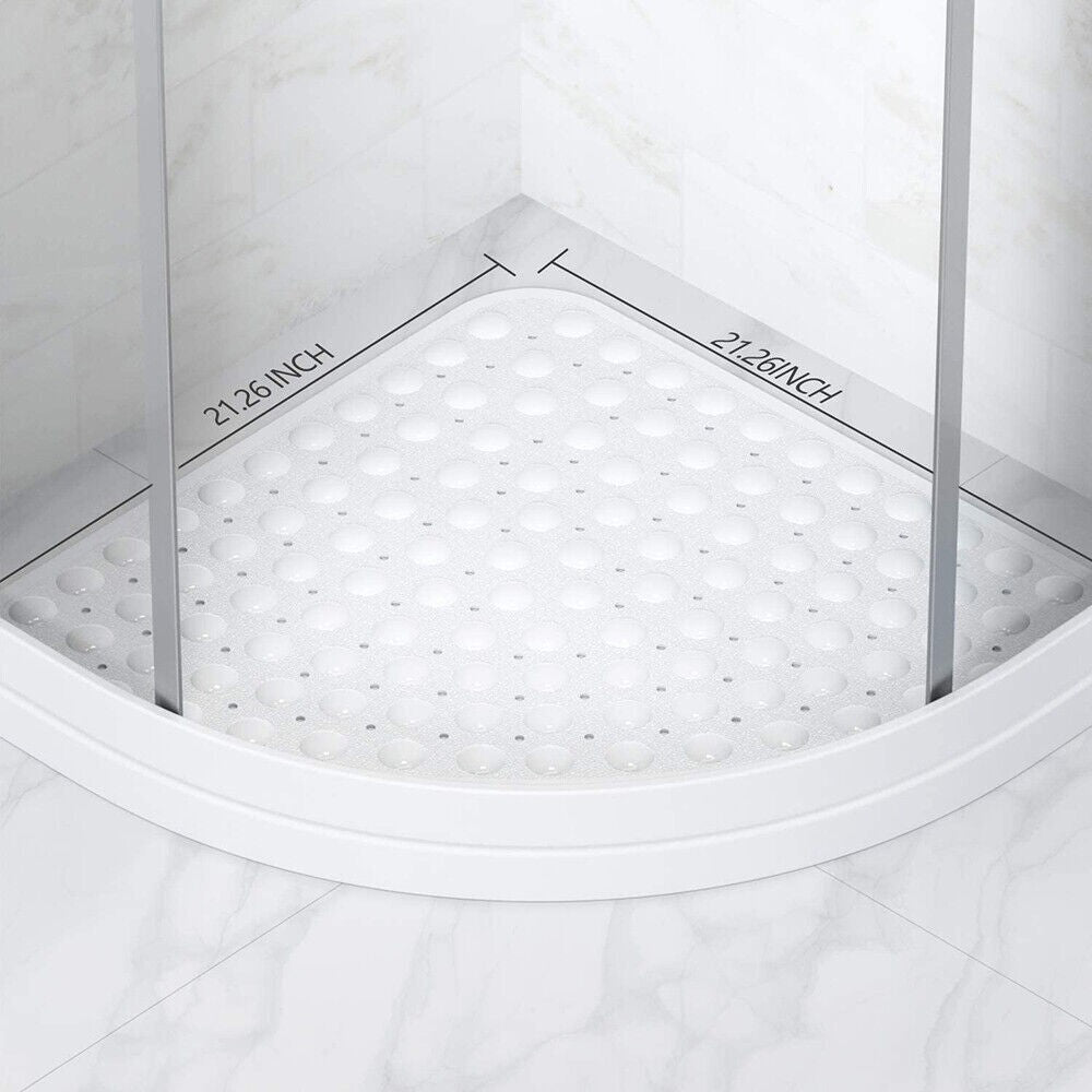 Anti Mould Quadrant Bath Mat Safety Mat Shower Mat Non Slip Sector Rubber Corner
