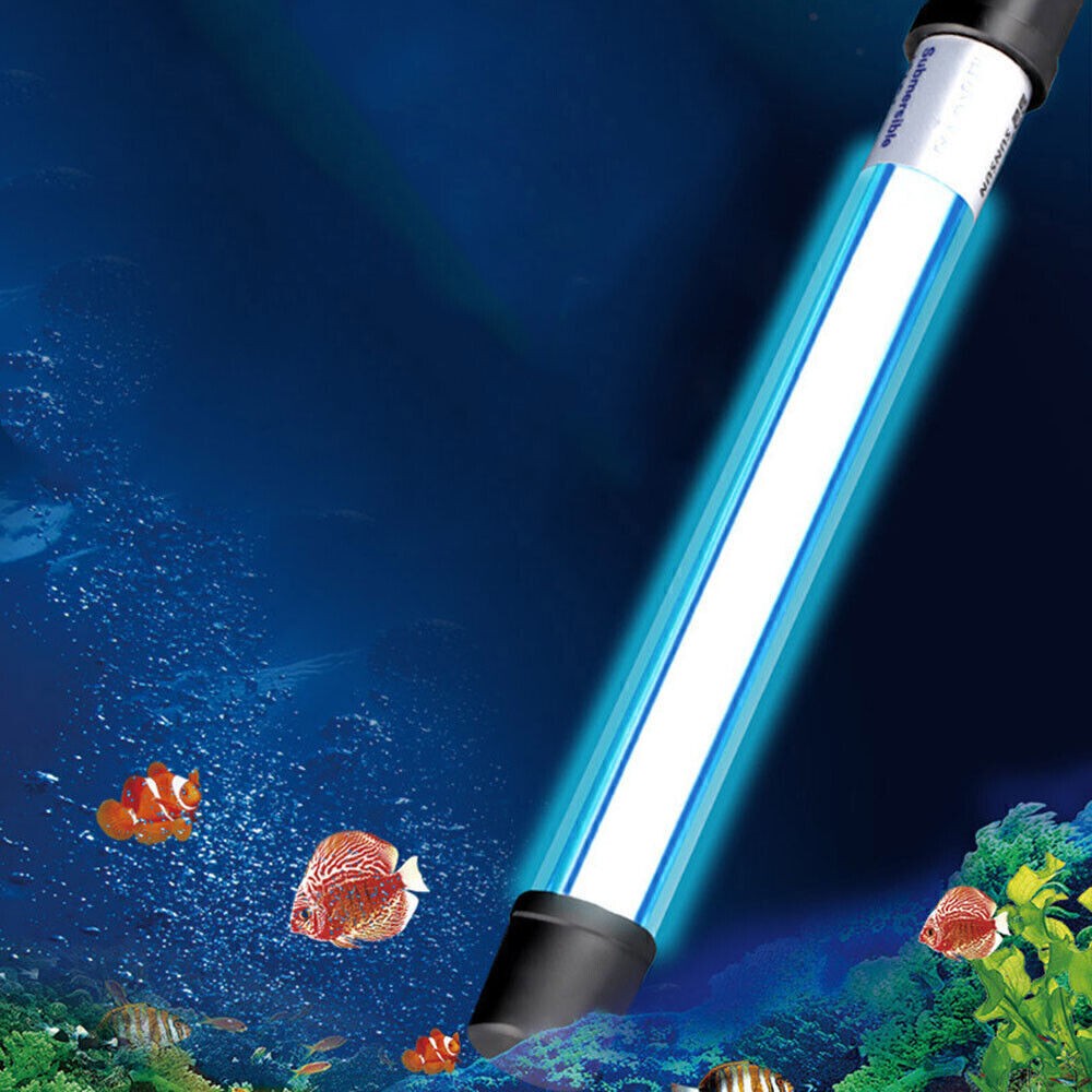 13W Submersible UV Steriliser Light Aquarium Fish Tank Pond Water Clean Lamp