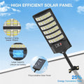 9900000LM Commercial LED Solar Street Light,Dusk-to-Dawn Motion Sensor Road Lamp