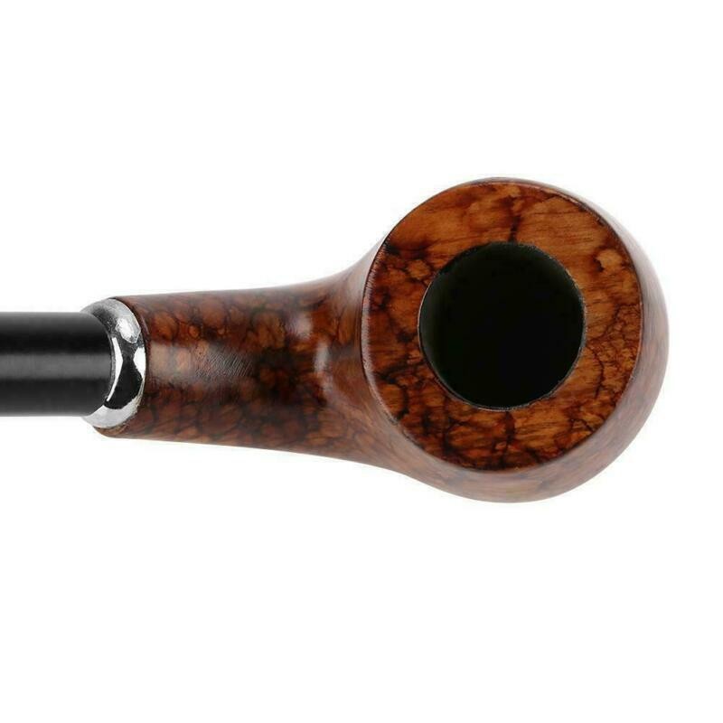 Wooden Tobacco Smoking Pipe Churchwarden Long Handle Pipe Men's Gift
