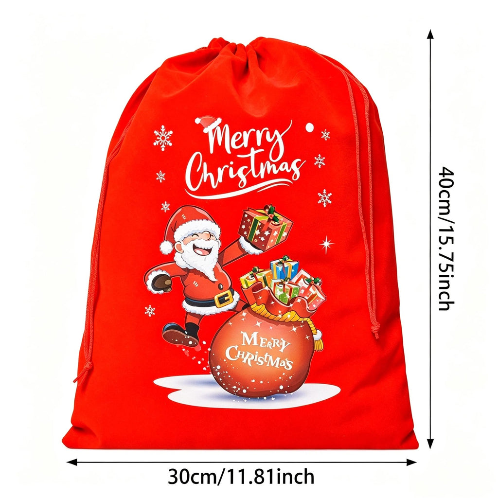 Personalised Red Christmas Santa Sack Stocking Xmas Bag Large or XL Any Name