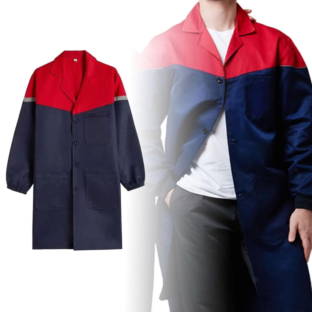 Paint over Coat Adults Workshop Mechanic Outerwear Smock Men Warehouse Work Coat