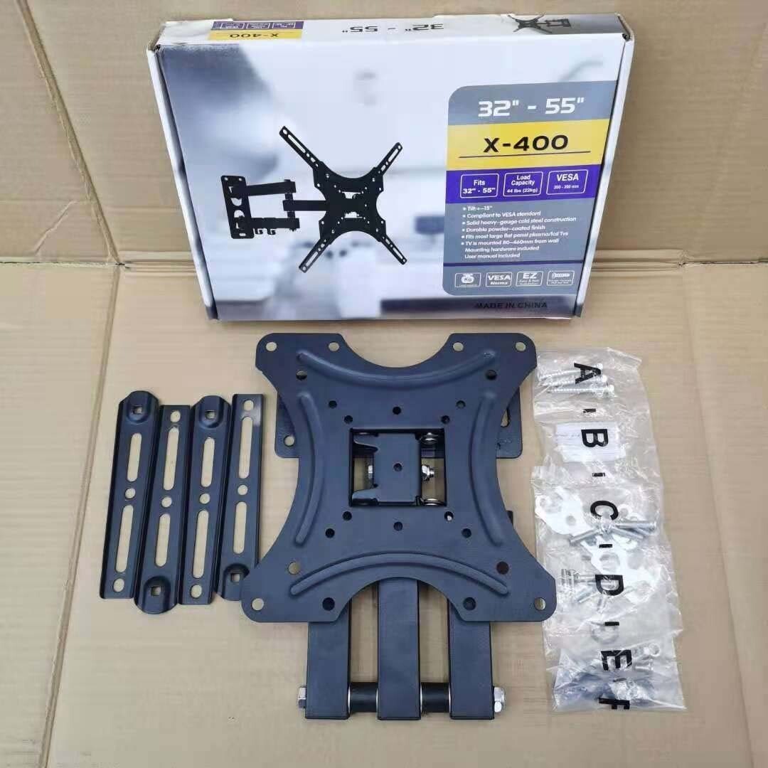TV Wall Mount Bracket Full Motion Swivel Tilt X400 32-55 Inch LED LCD Screen