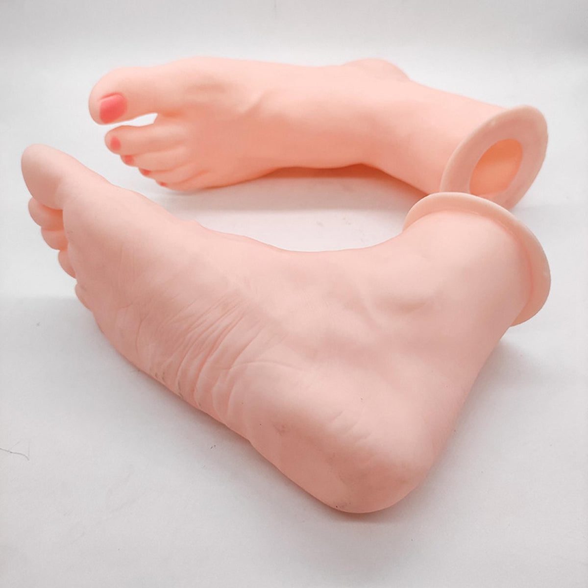 Silicone Foot Model, Female Mannequin Feet Display Manicure Tool Ankle Bracelet