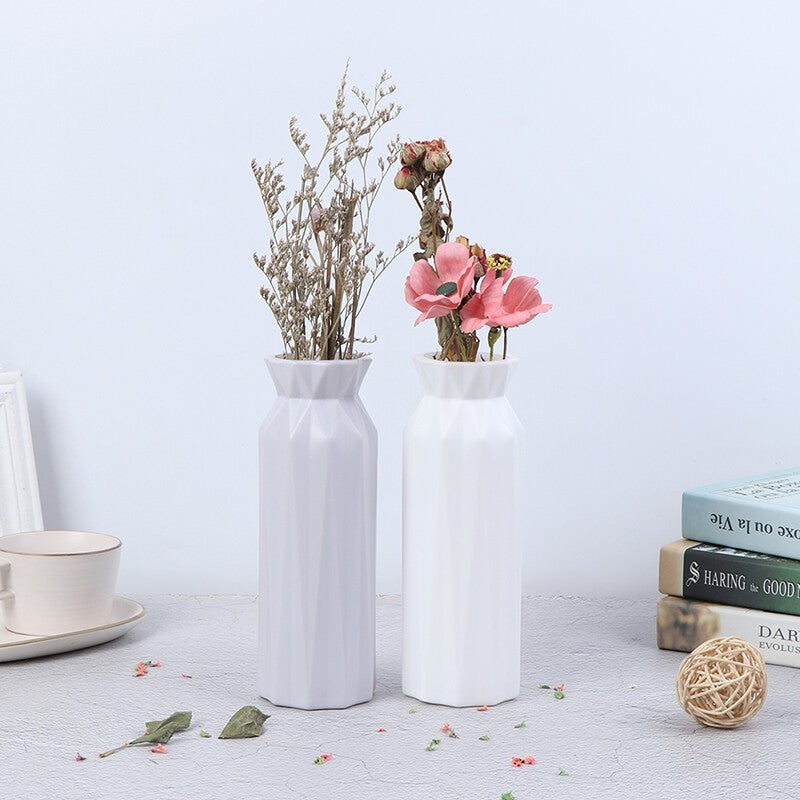 Plastic Flower Vase Creative Nordic Decor Home Imitation Ceramic Vase