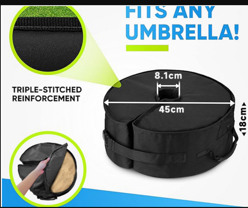 For Outdoor Hanging Cantilever Heavy Parasol Base Stand Weights Umbrella Sandbag
