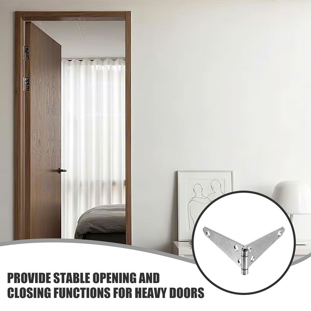 2 Pcs Stainless Steel Hinges Outdoor Hardware Gate Heavy Duty Strap
