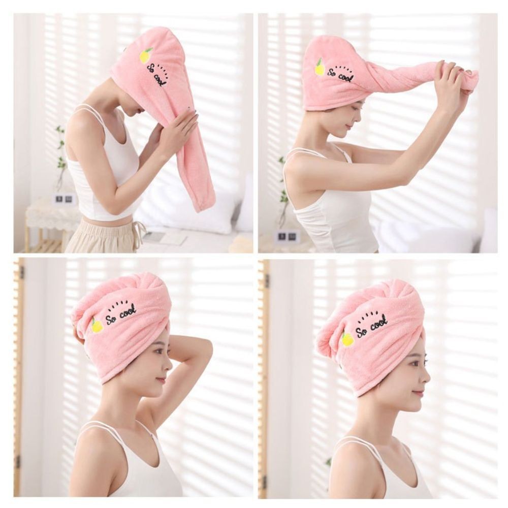 HAIR TOWEL WRAP | Rapid Drying Magic Head Wrap Quick Dry Microfibre Turban Women