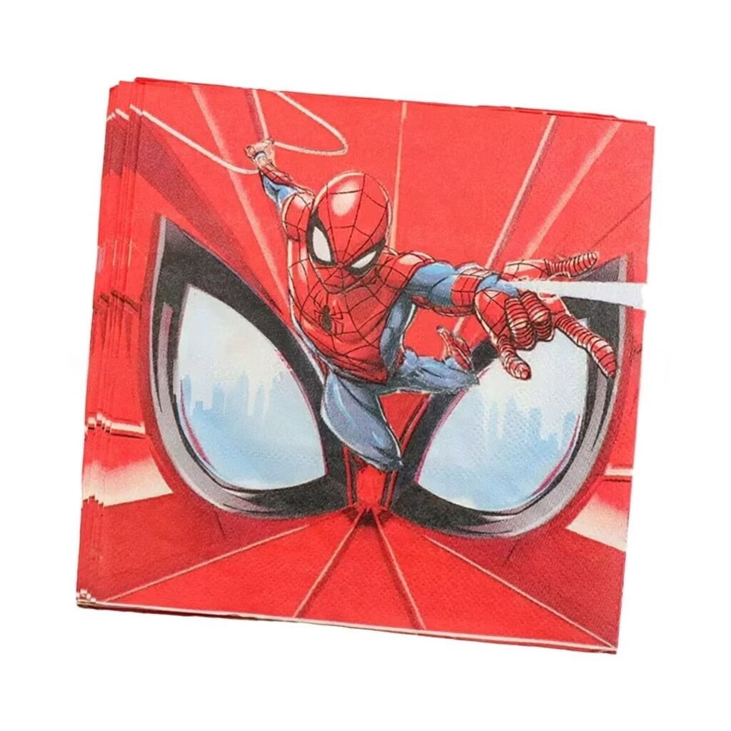 Spider Man Birthday Decorations Boys Party Tableware Plates Balloons Banner Set