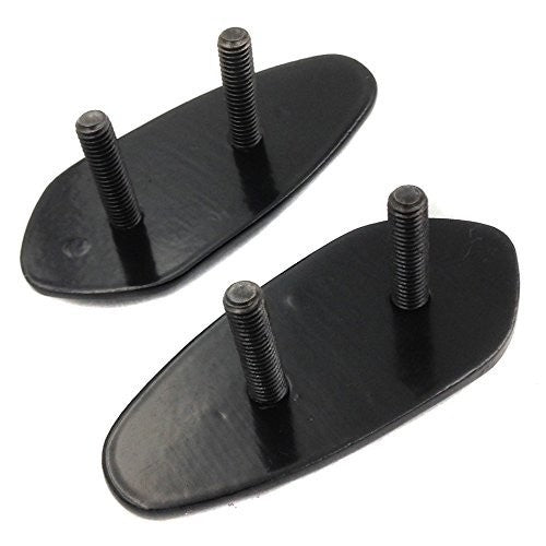 Black Motorcycle Mirror Base Plates Fit For Yamaha YZF-R6 1999-2007