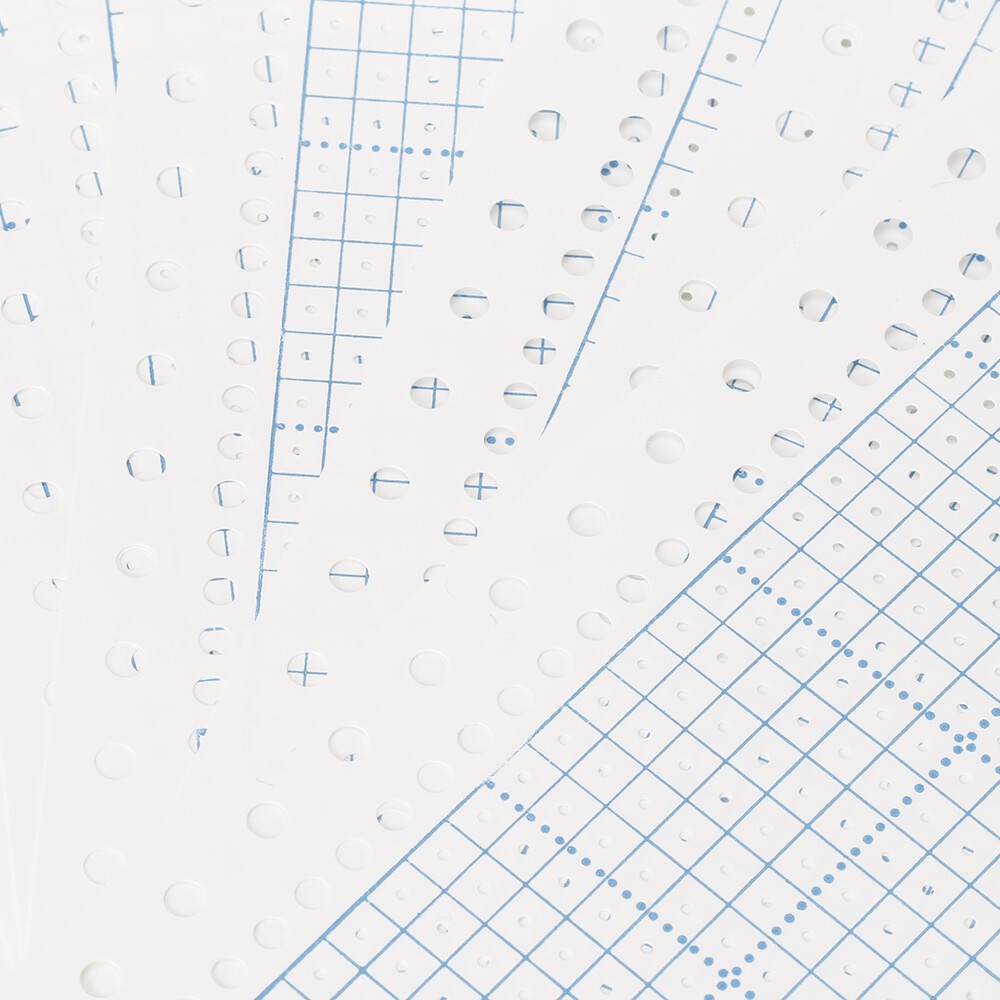 10PCS Blank Punch Card 24 Stitch for Brother Singer Silver Reed Knitting Machine