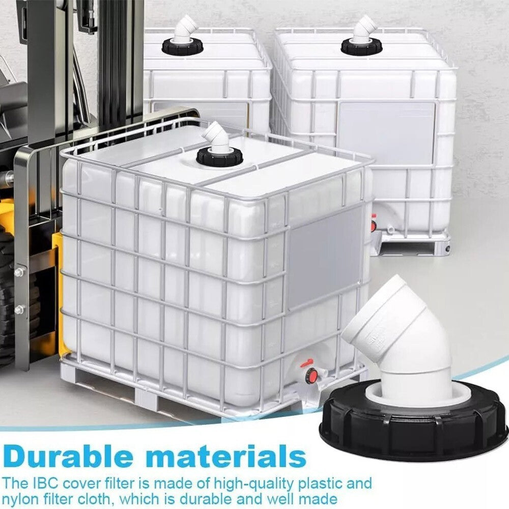 45° IBC Lid Filter Ton Barrel Cover Cap Water Tank IBC Tank Cover Fitting HOT