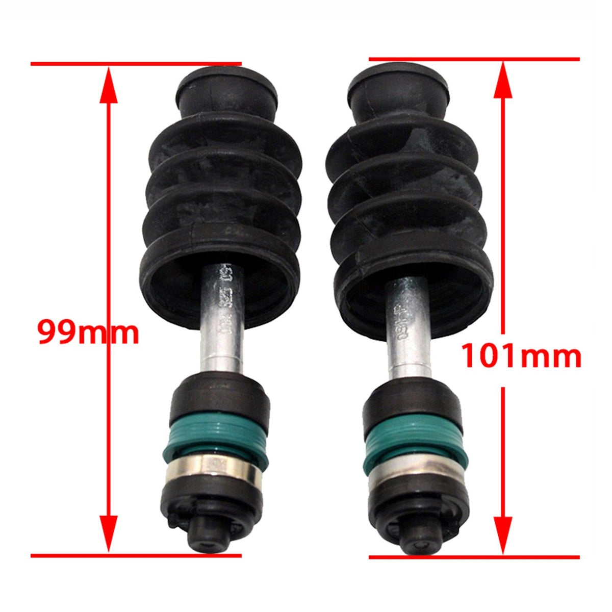 2x 101mm 0AM DQ200 Transmission Vale Body Piston Push Rod Kit 0AM325091E for VW