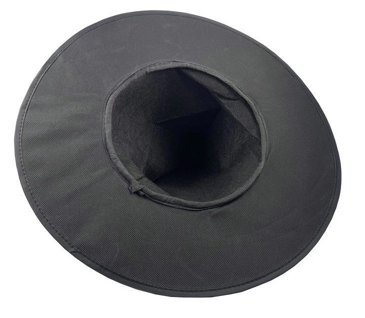 Halloween Crumpled Witch Hat Black Velvet Wizard Hat Cosplay Accessories UK