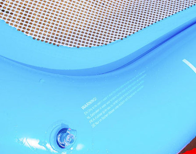 Inflatable Water Floating Lounge Chair Mesh Pool Float Recliner