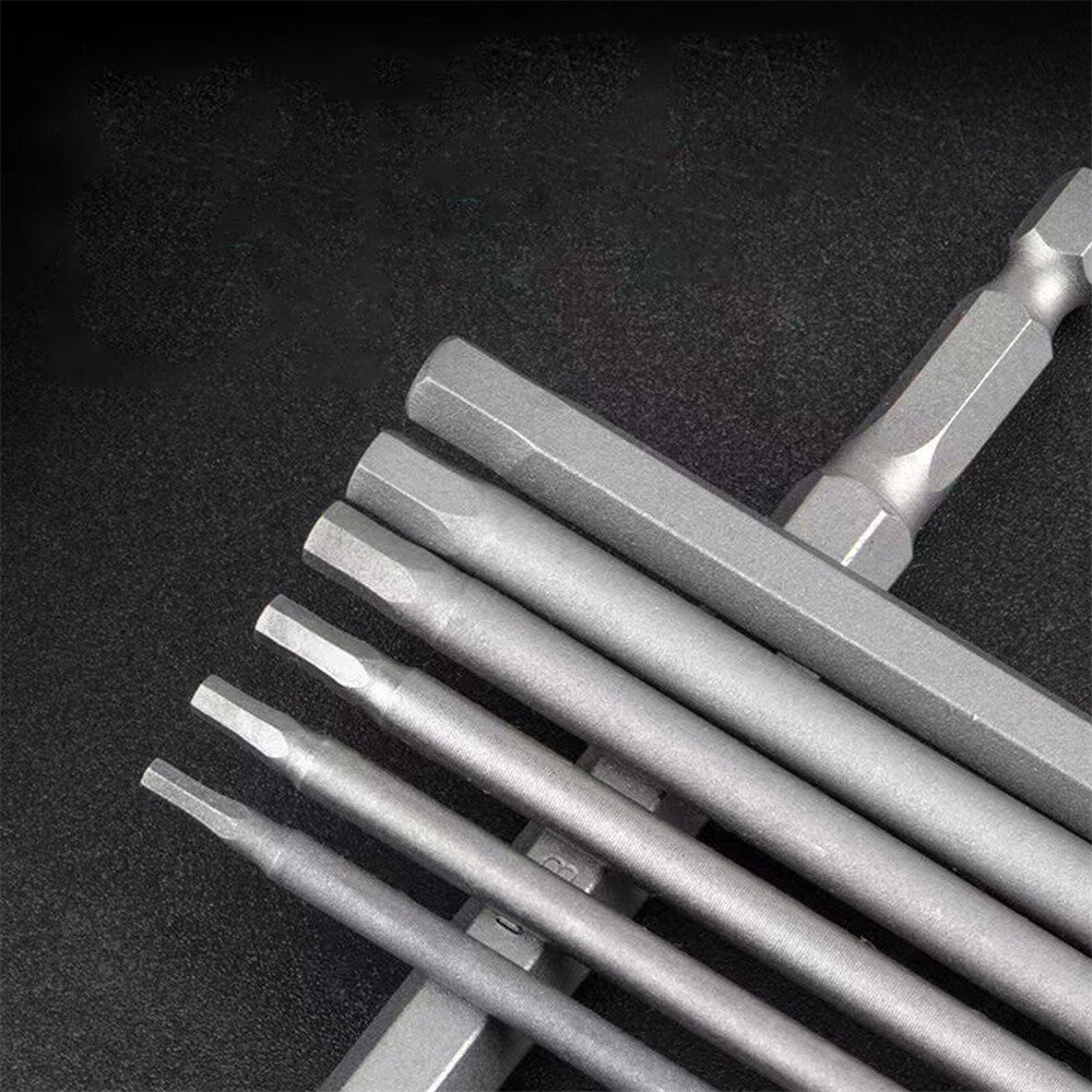 10Pc Long Metric Hex Allen Key Bit Quick Change Impact Driver Drill Connect Bits