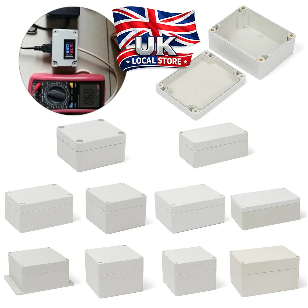 Kind of Sizes Electronic Plastic DIY Junction Box Enclosure Project Case Gray UK