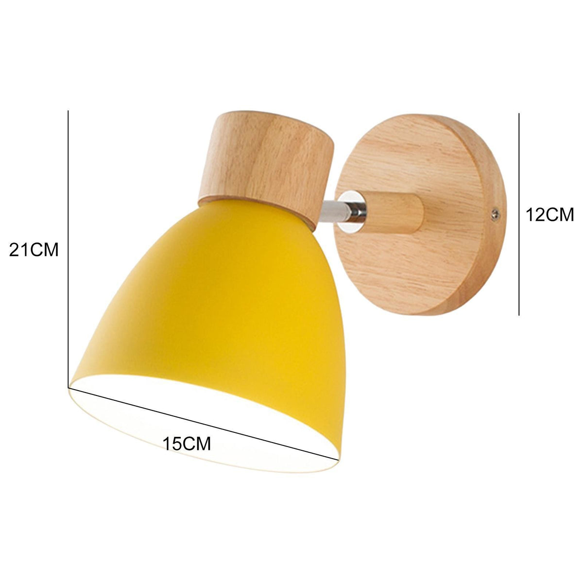 *Nordic* Wall Lamp Wood E27 Bedside Creative Macaron Wall Sconce Wall Light for