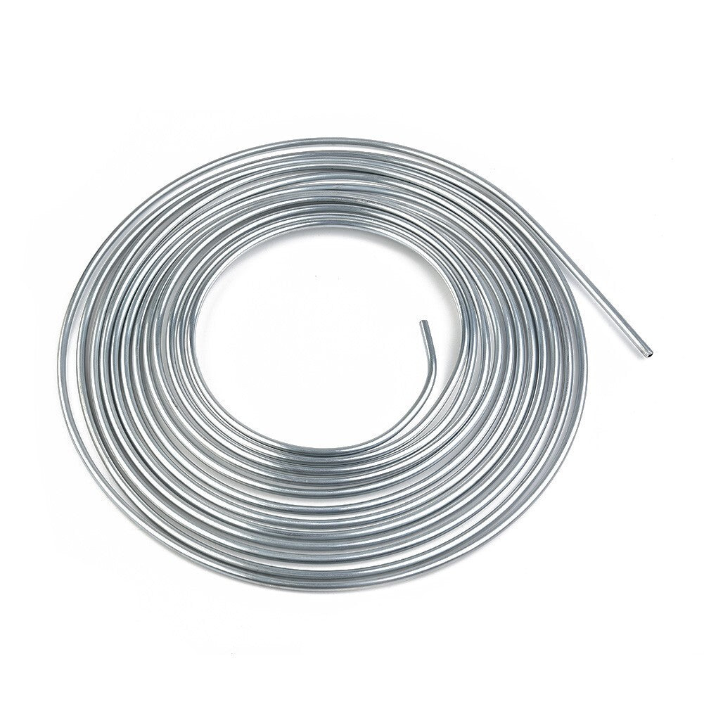 Silver Steel Nickel Kunifer Brake Line Pipe 25ft Roll 3/16'' Metric Fitting UK