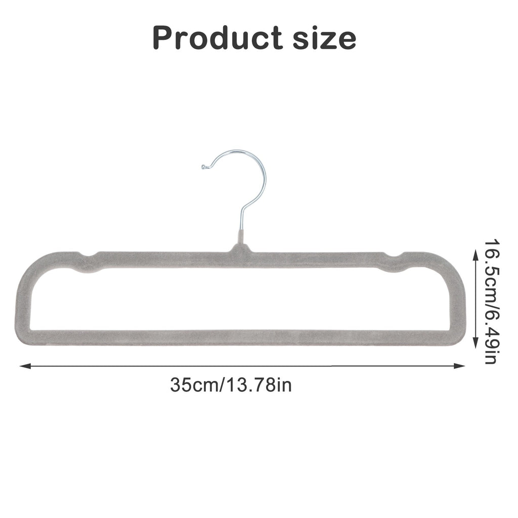10 Pack Trouser Hangers Heavy Duty Durable Velvet Trouser Hangers Space Saving