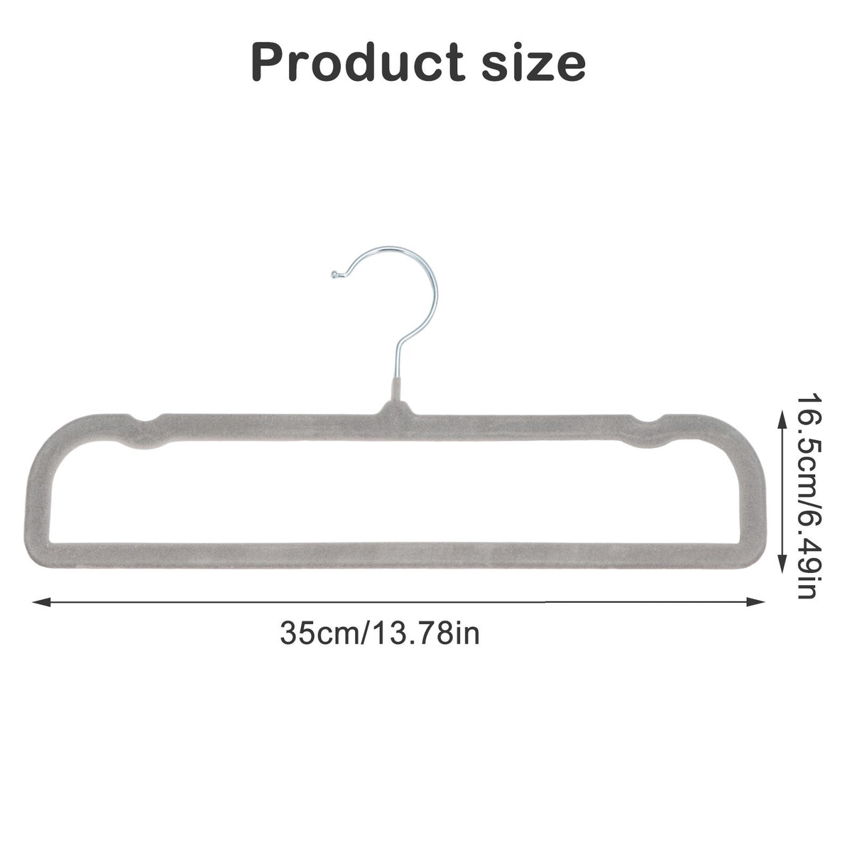 10 Pack Trouser Hangers Heavy Duty Durable Velvet Trouser Hangers Space Saving