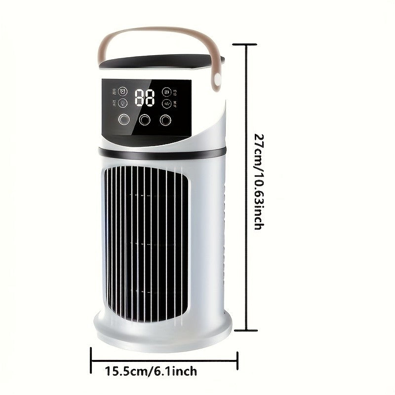 Portable Air Cooler Fan Humidifier Ice Cold Cooling USB Mini Air Conditioner Fan