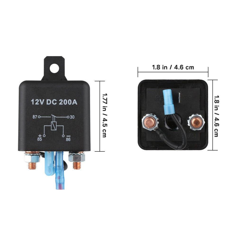 2X Wireless Remote Car Battery Disconnect Relay Master Kill Cut-off Switch
