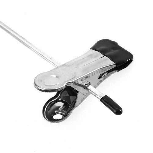 20-Strong Metal Clips Hangers Chrome Clothes Coat Trouser Skirt Non-slip Rack