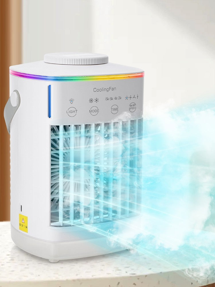 4 Speeds Portable Air Cooler Fan With 700ML Tank Ice Cold Cooling Conditioner