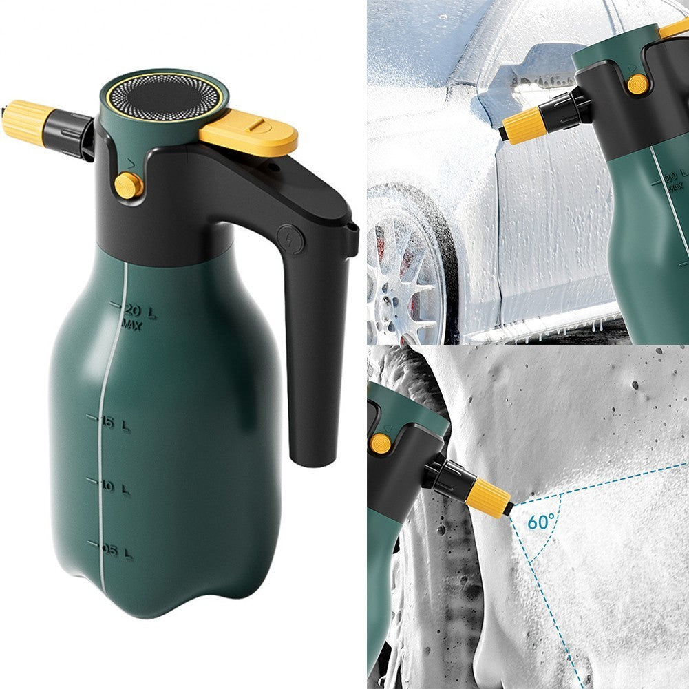 2L Rechargeable Car Wash Foam Sprayer for Vehicles Gardens and Cleaning.*