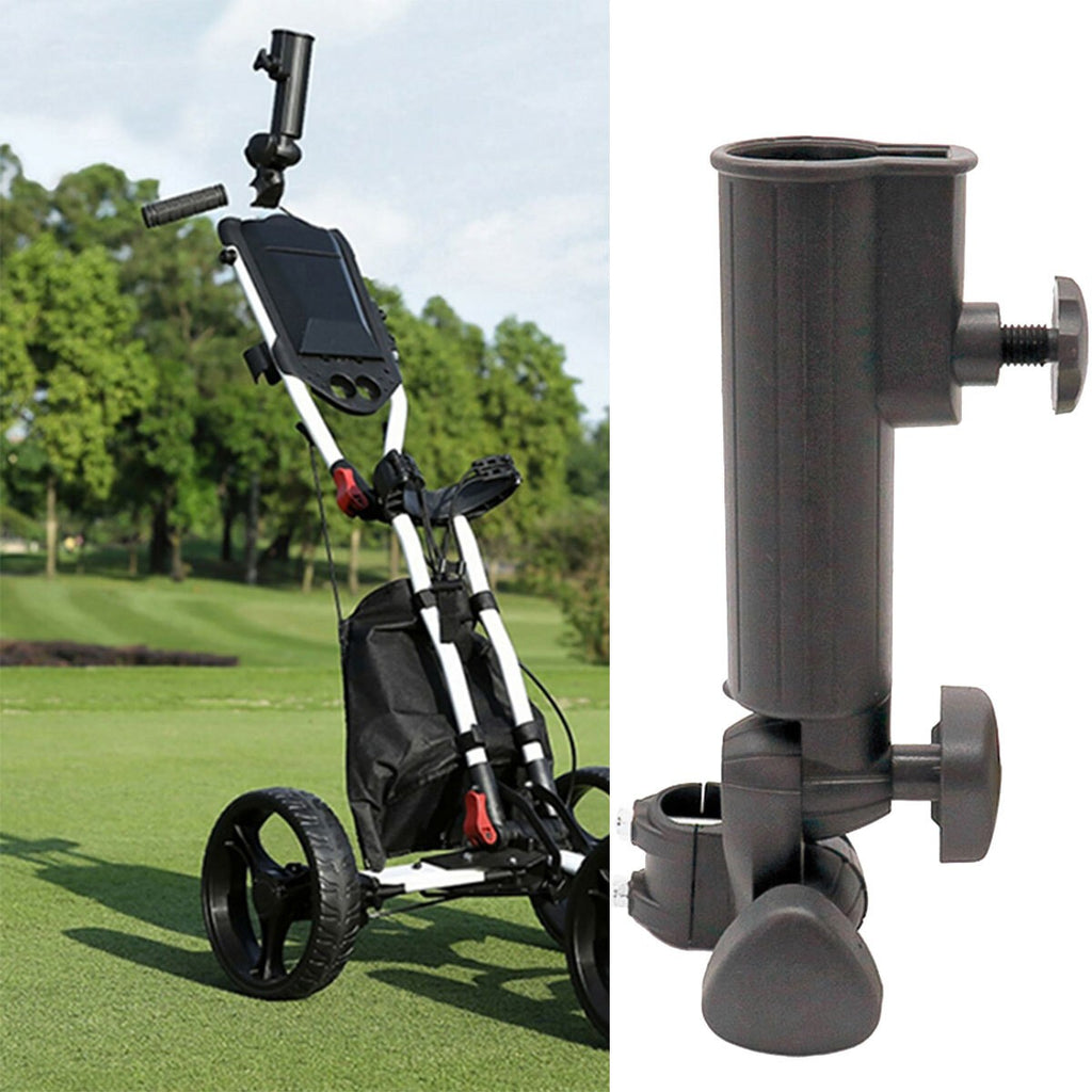 1X Golf Umbrella Holder Accessory Station for Motocaddy Powakaddy Black