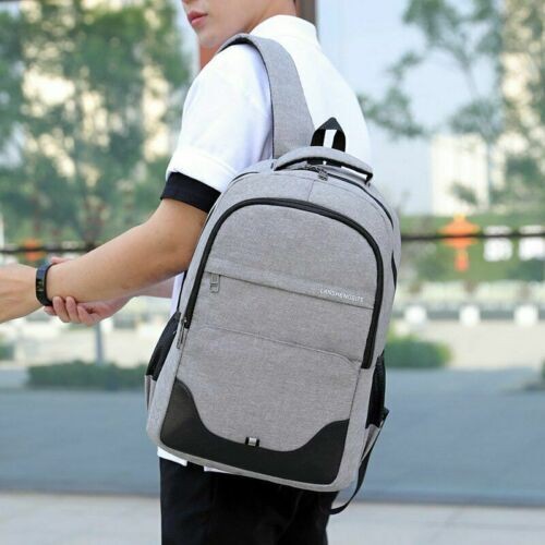 Mens Backpack Rucksack Black Bag School Sport Work Large Travel Hiking Laptop