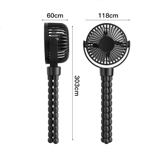 Mini Portable Fan Rechargeable Small Clip Fan for Stroller Detachab