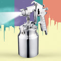 1L Suction Feed Paint Sprayer PQ-2 Heavy Duty Air Spray Gun Complete Nozzle Set