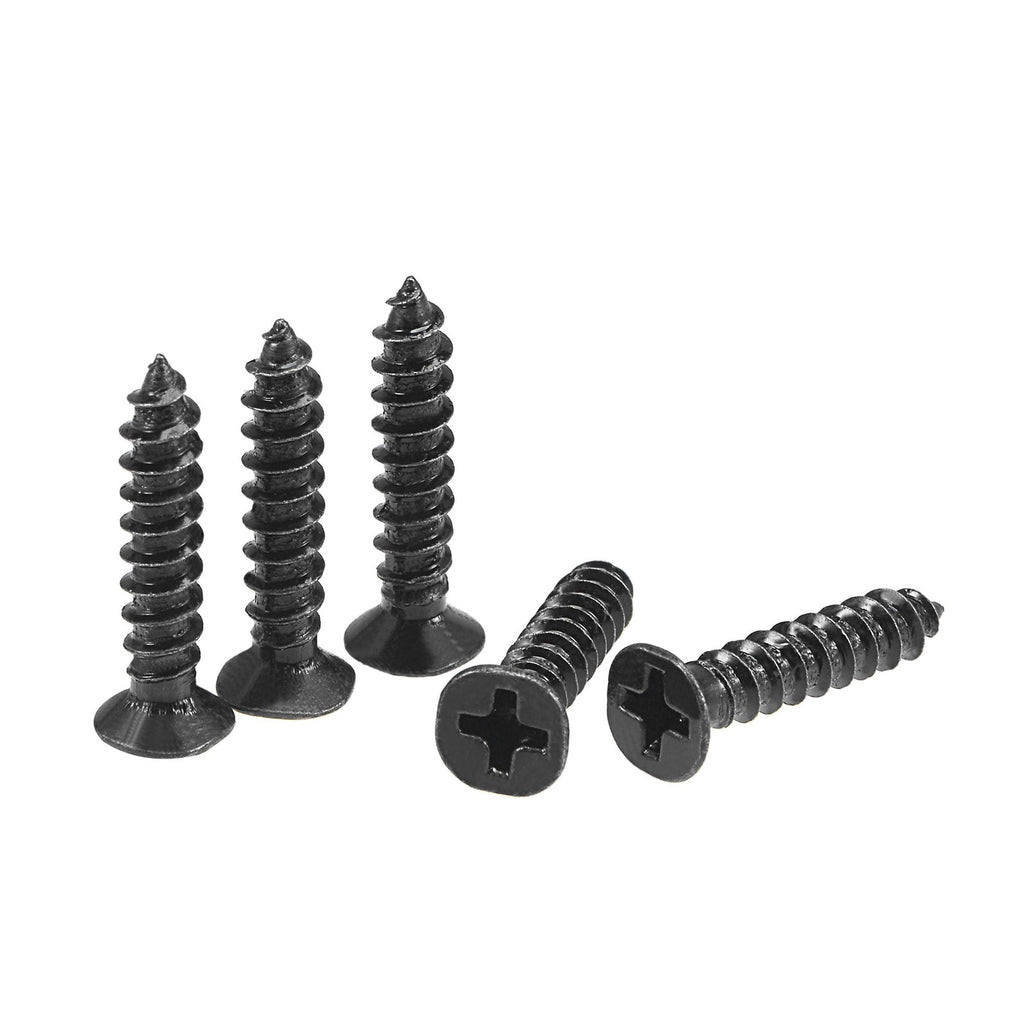 Screw Post Male M6x25mm Binding Bolts Carbon Steel Black 10 Sets
