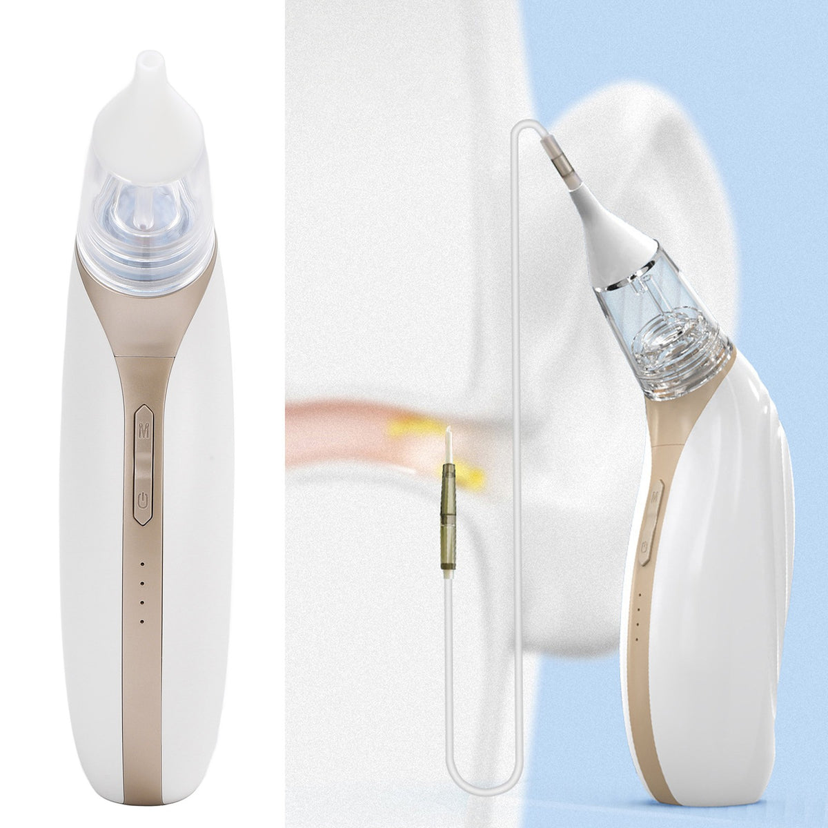 Ear Wax Cleaner Vacuum Remover 3 Adjustable Suction Detachable Ear Cleaning Tool