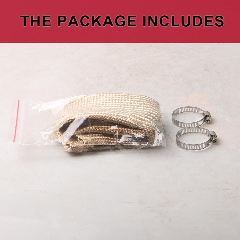 Exhaust Pipe Heat Shield Sleeve Non Woven Material 50 x 3.8cm for Engines