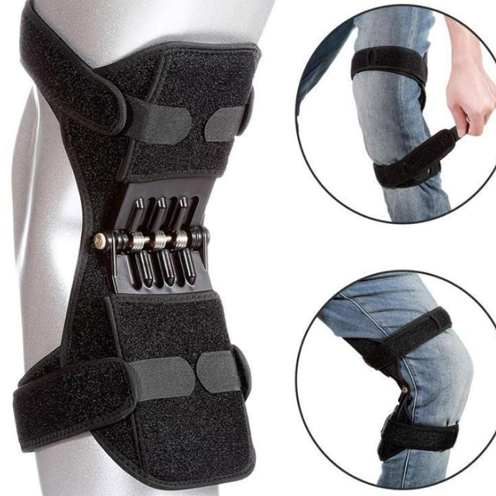 1Pc Knee Stabilizer Pad Spring Force Protection  Booster Leg Power Brace Support