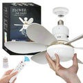 40W LED Ceiling Fan with Lights Dimmable E27 Bedroom Living Room Fan Lamp Modern