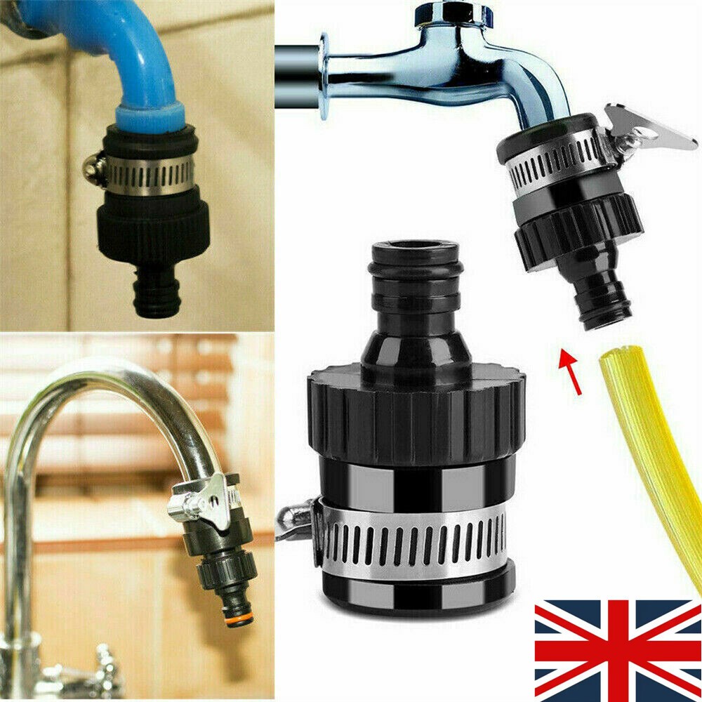 Universal Kitchen Mixer Tap To Garden Hose Pipe Connector Adapter Indoor Tool UK
